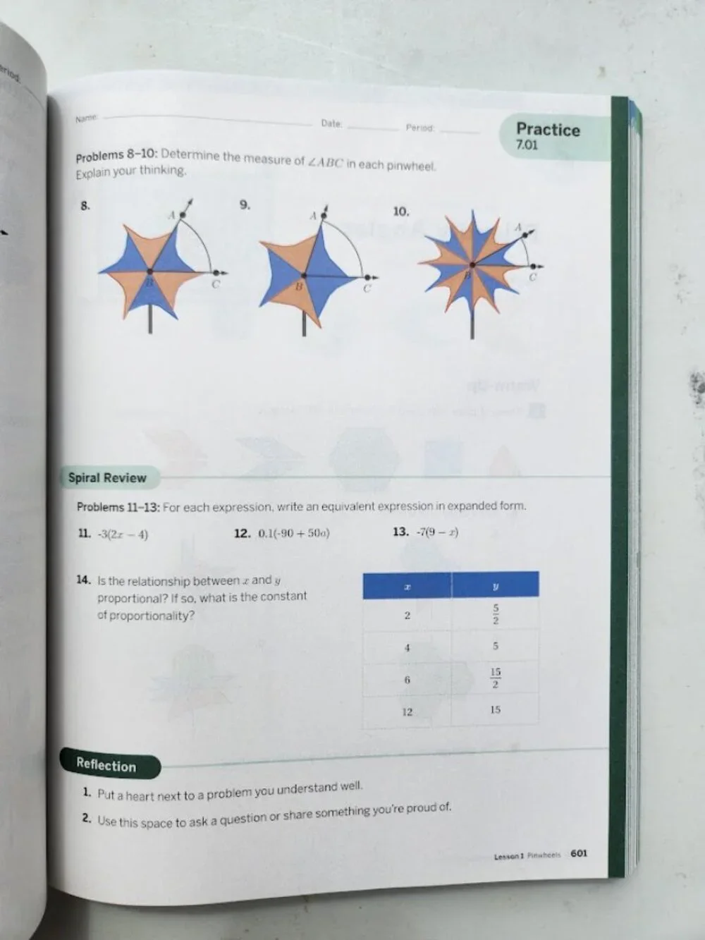 Amplify Desmos Math Grade 7 Volume 2 California Student Edition Book Workbook Ma